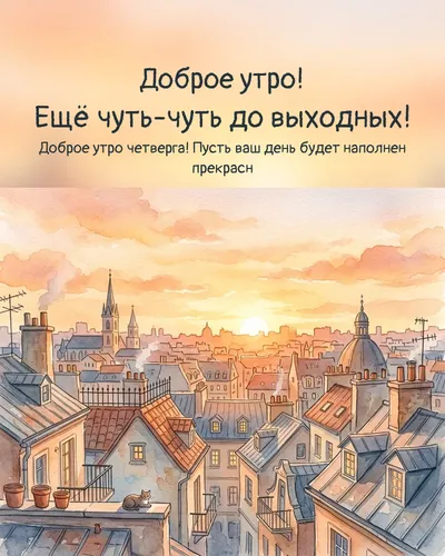 Доброе утро! Ещё чуть-чуть до выходных! — morning city 09